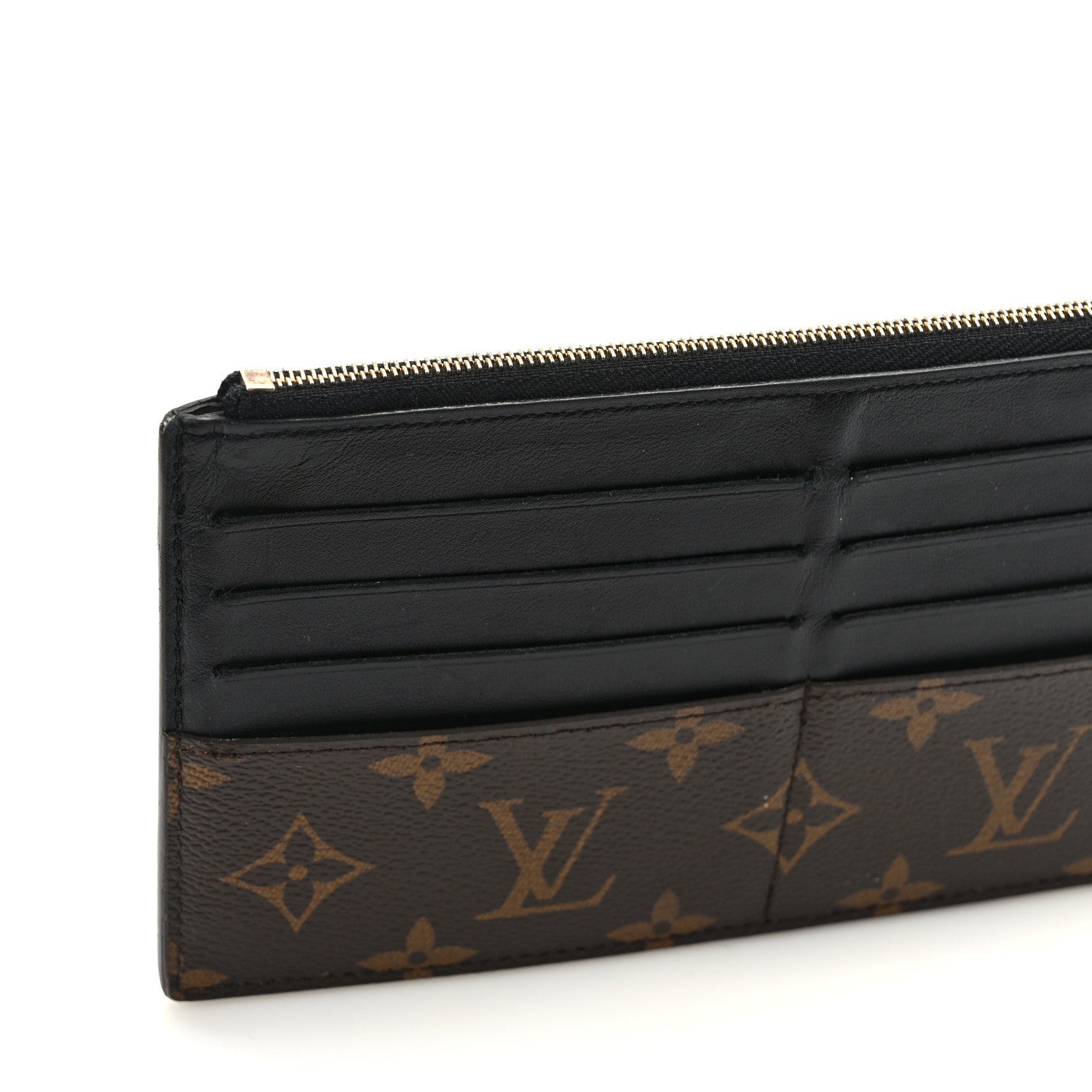 Louis Vuitton Monogram Slim Purse Black 8 of 10