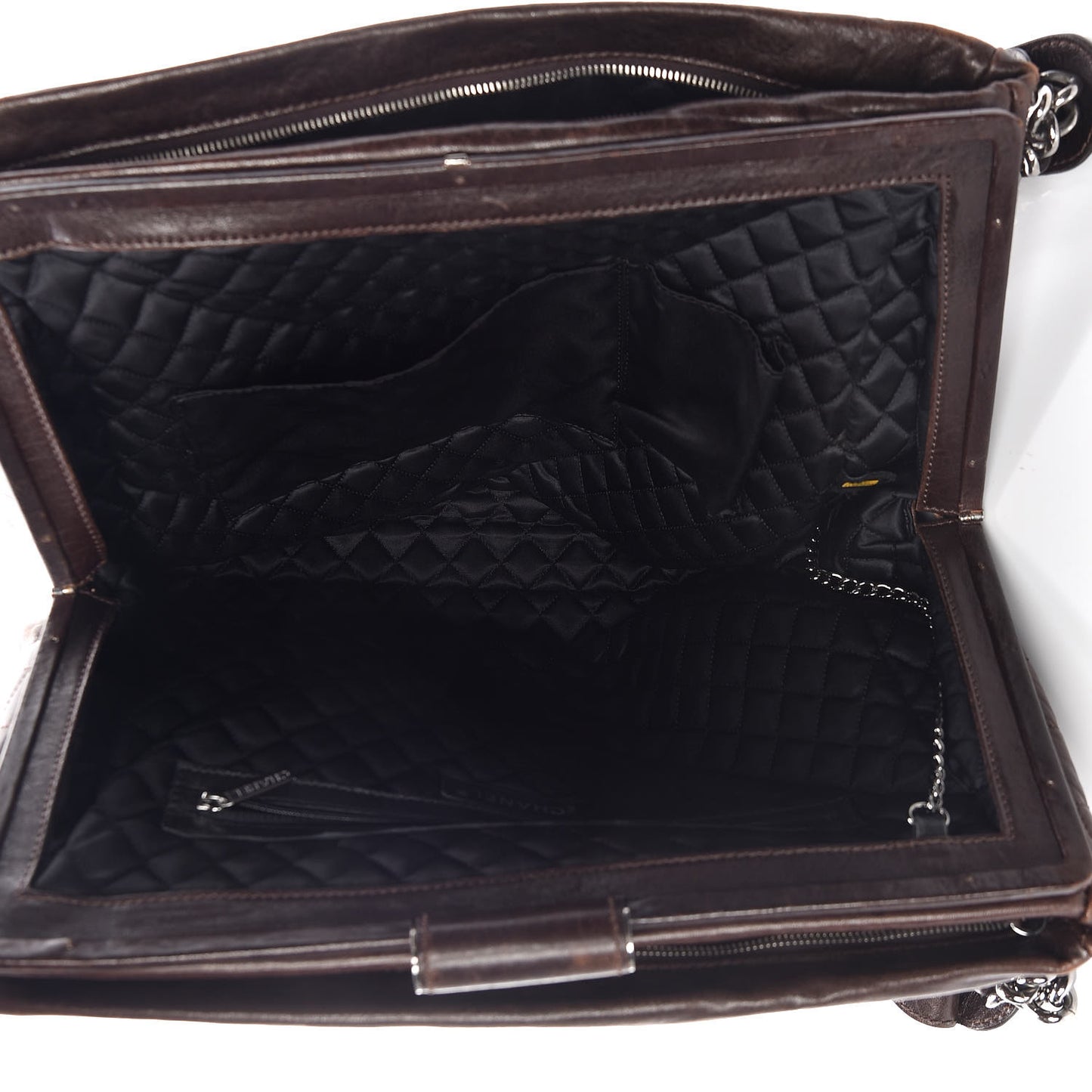 Calfskin Medium Perfect Day Tote Dark Brown