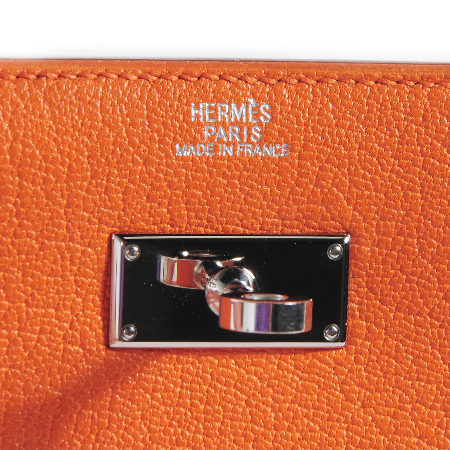 Hermes Chevre Mysore Medium Kelly Wallet Orange 8 of 9