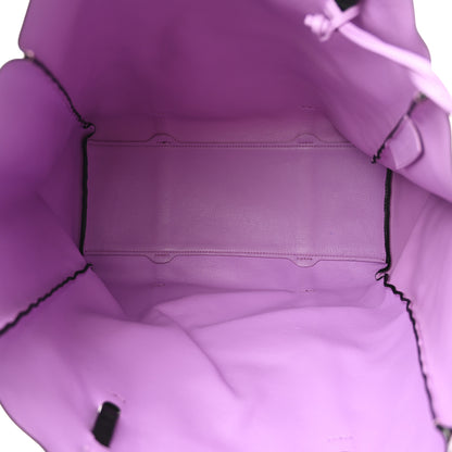 Balenciaga Veau Baltimore Double Sided Medium Everyday Tote Black Purple 6 of 13