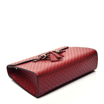 Gucci Microguccissima Medium Emily Chain Shoulder Bag Red 4 of 9