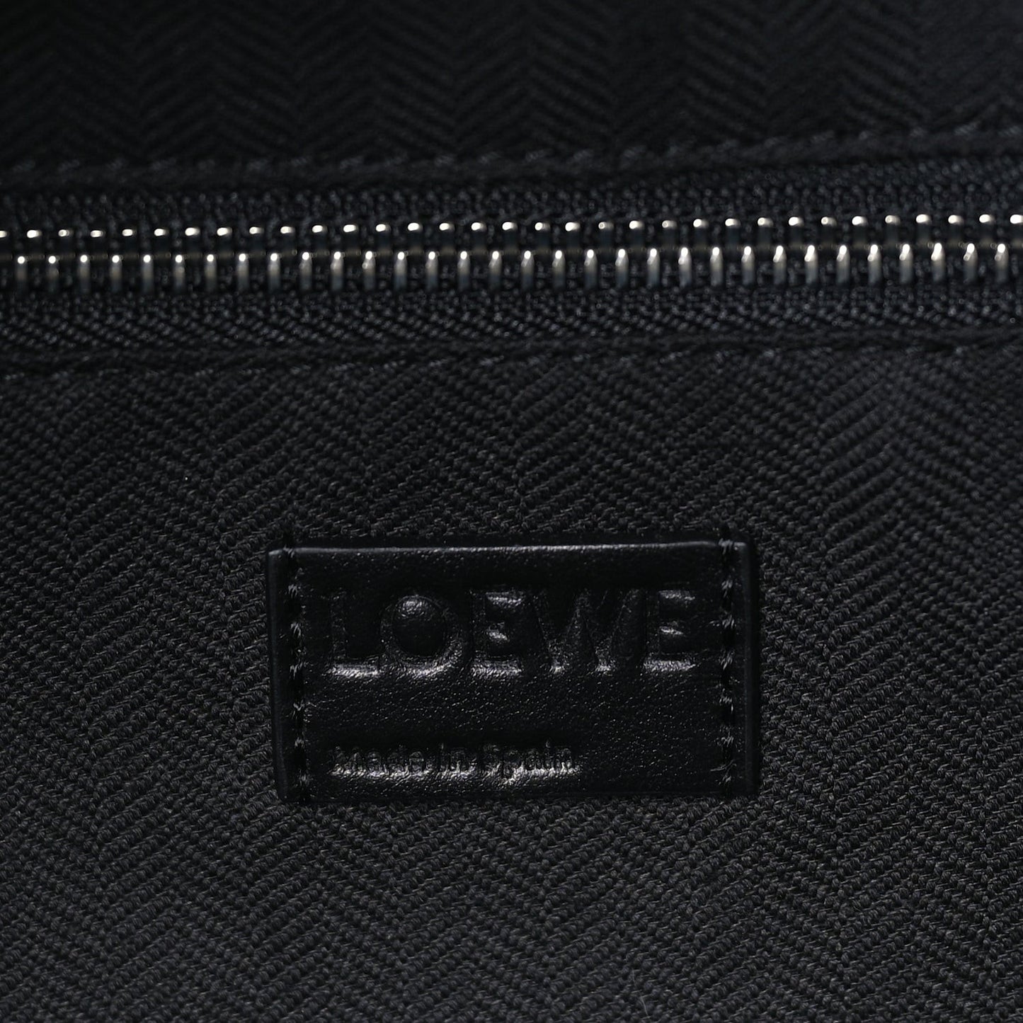 Shiny Calfskin Puzzle Fold Duffle Black Black