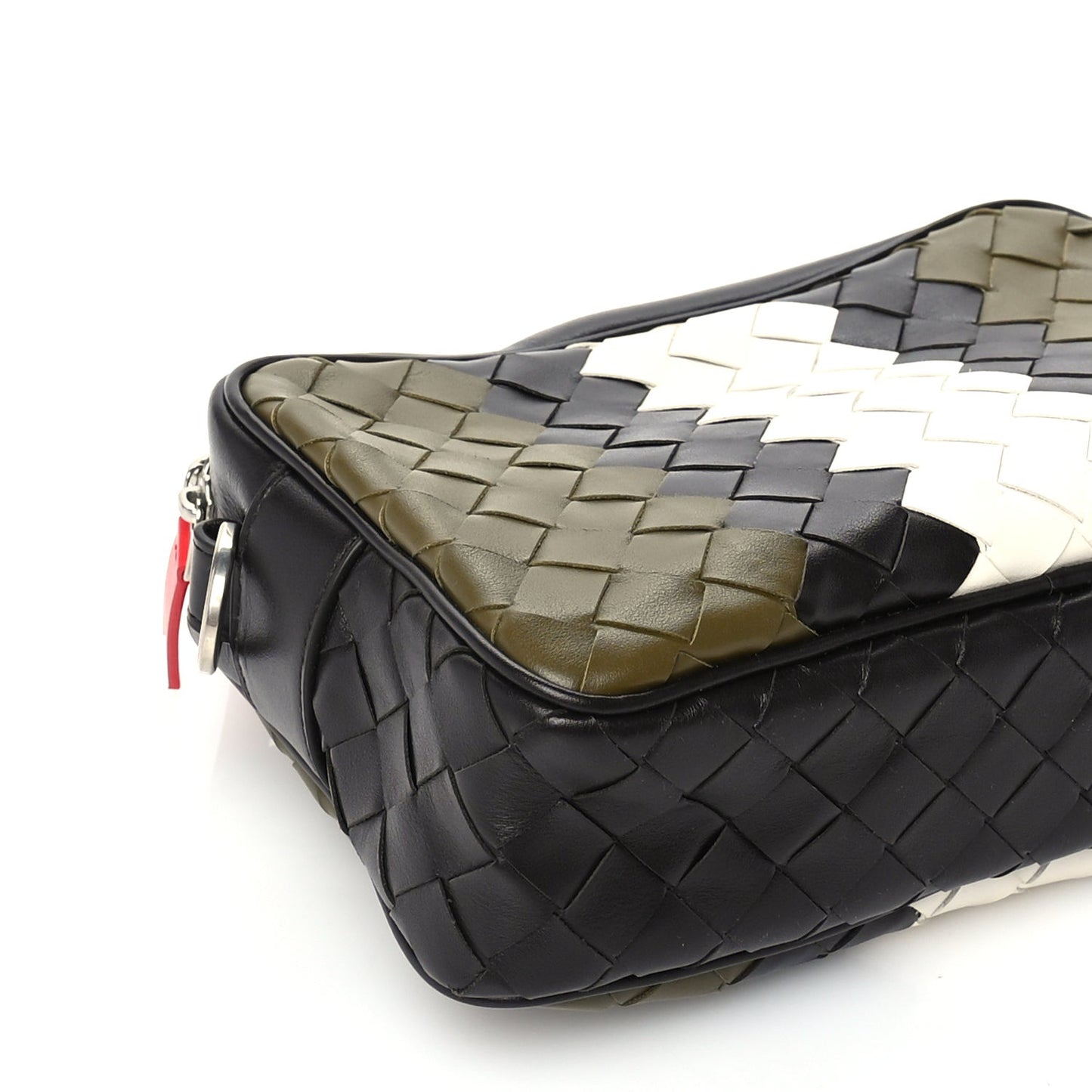 Calfskin Intrecciato Small Camera Bag  Multicolor