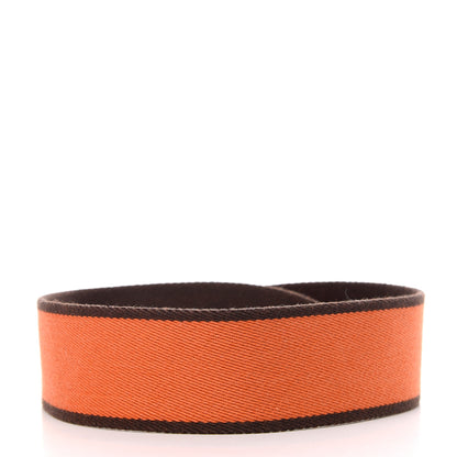 Hermes Toile Swift 50mm Shoulder Strap Orange Ebene 2 of 5