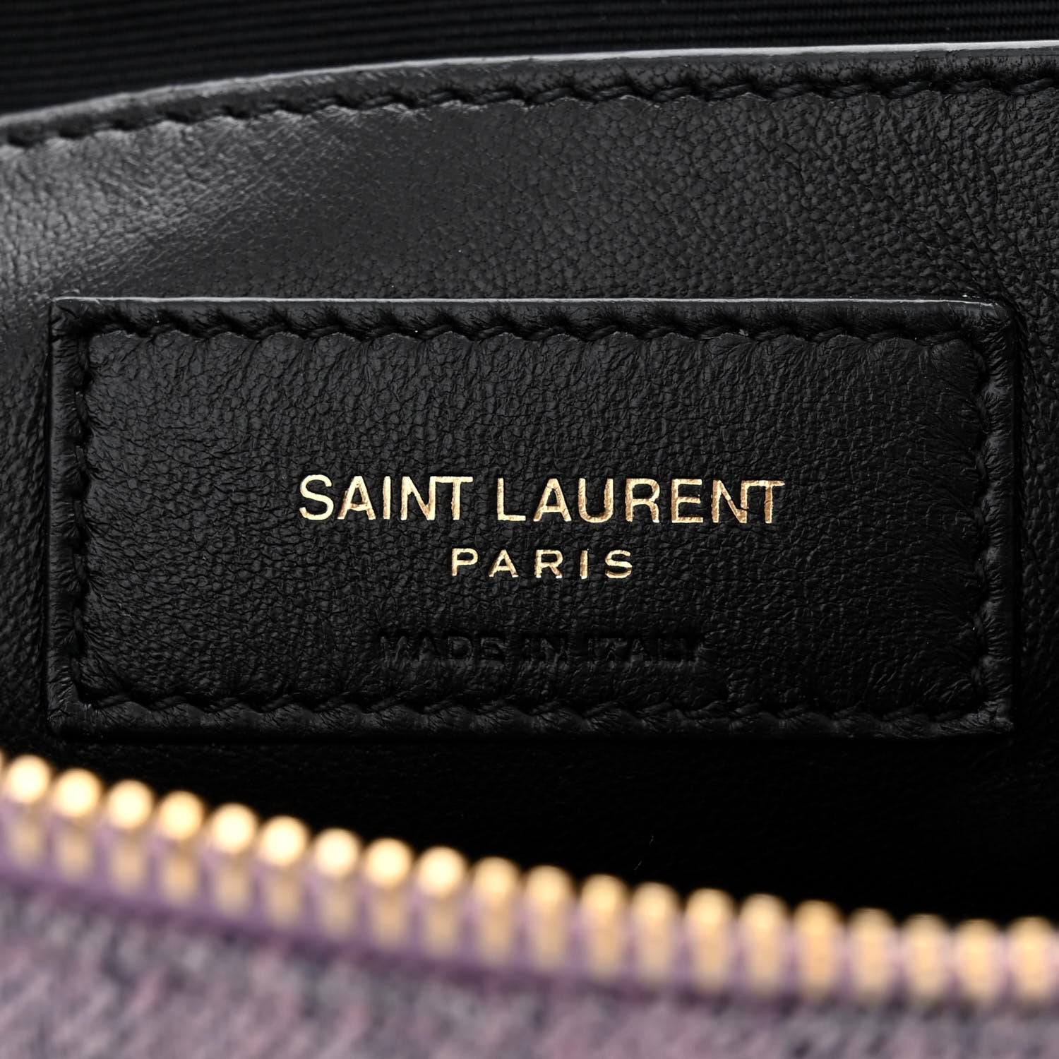 Saint Laurent Denim Quilted 80's Vanity Bag Bleached Lilac 6 of 10