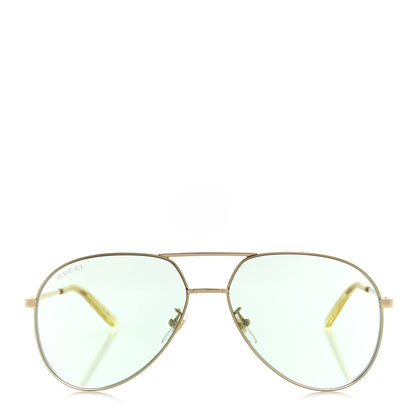 Gucci Metal Aviator Sunglasses GG0356S Gold 2 of 7