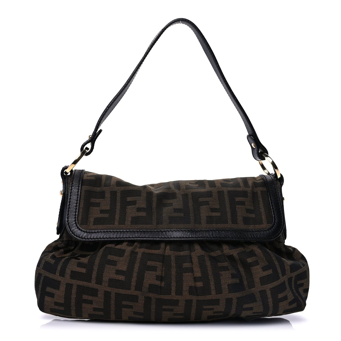 Zucca Small Chef Shoulder Bag  Tobacco Black