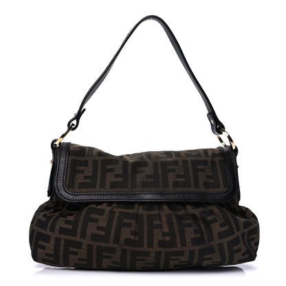 Fendi Zucca Small Chef Shoulder Bag  Tobacco Black 1 of 8
