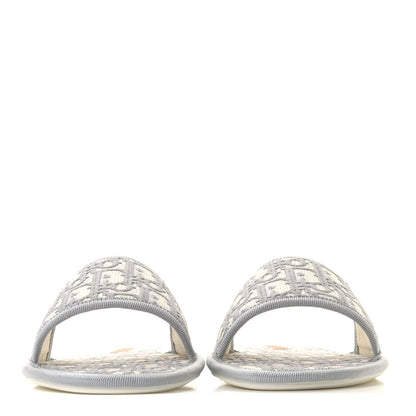 Christian Dior Velvet Oblique Chez Moi Sandal 41 Grey Stone 3 of 12