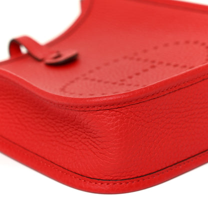 Hermes Taurillon Clemence Evelyne TPM Rouge De Coeur 8 of 11