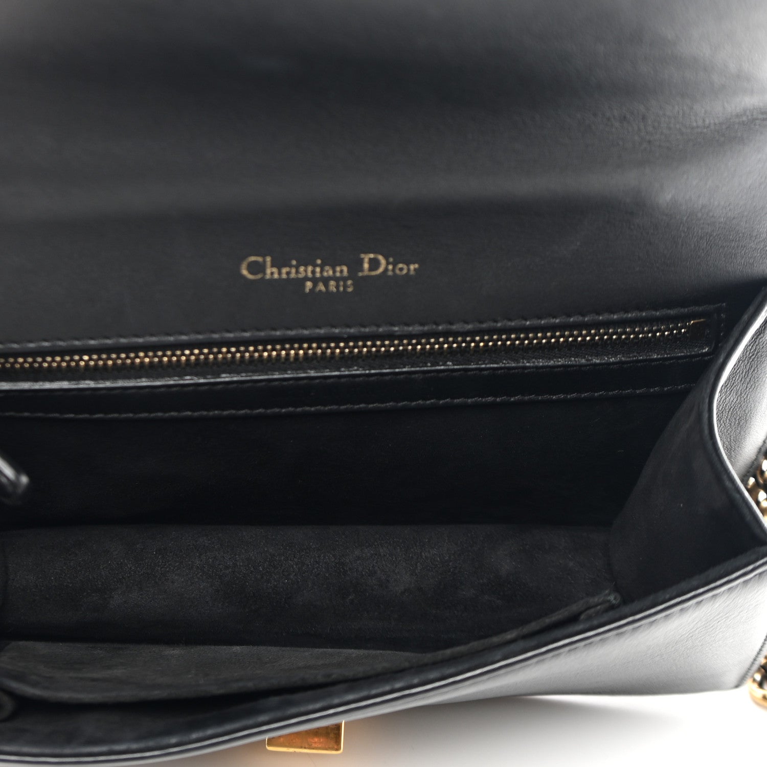 Christian Dior Lambskin Studded Small Diorama Flap Bag Black 5 of 11