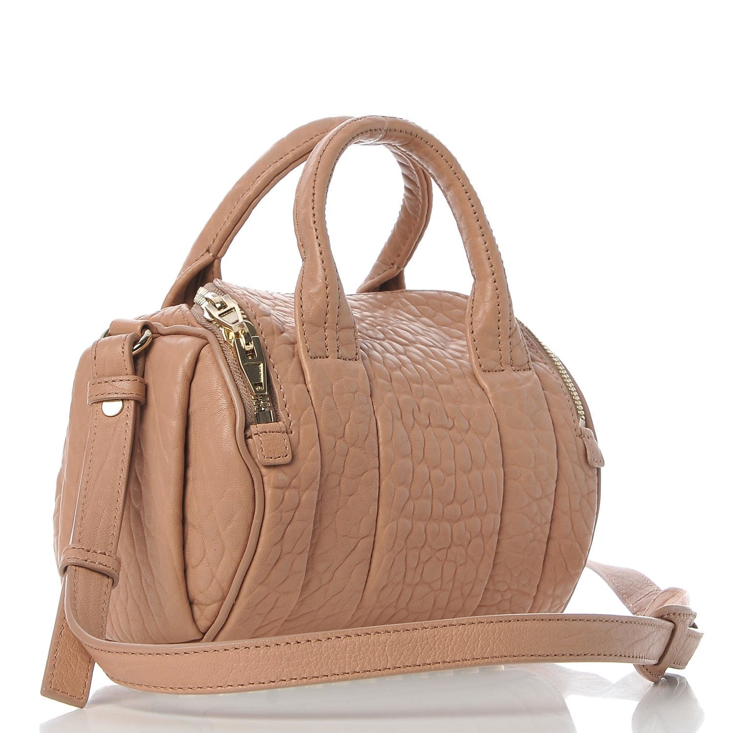 Pebbled Lambskin Mini Rockie Blush Pale Gold Hardware