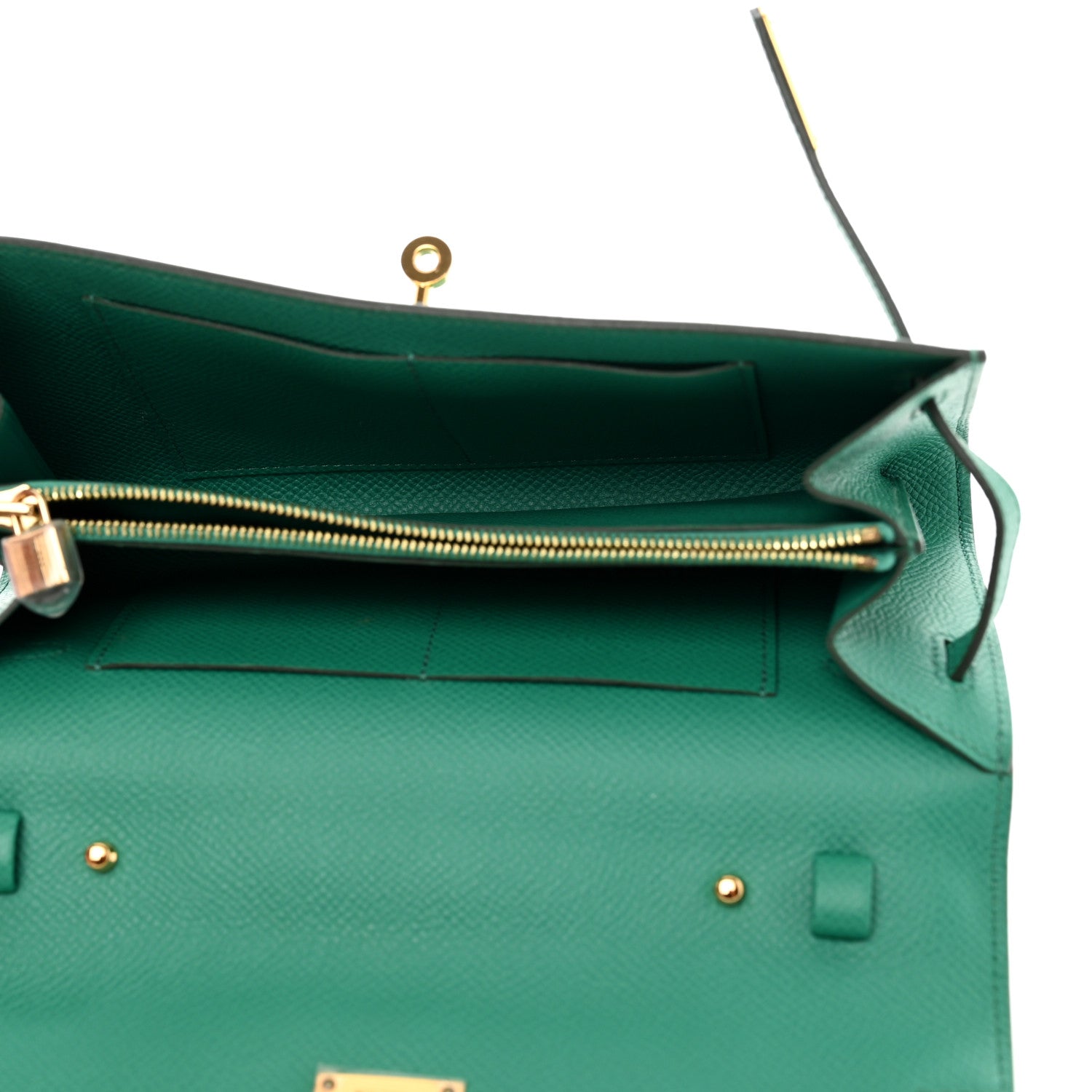 Hermes Epsom Kelly Wallet To Go Vert Jade 5 of 8