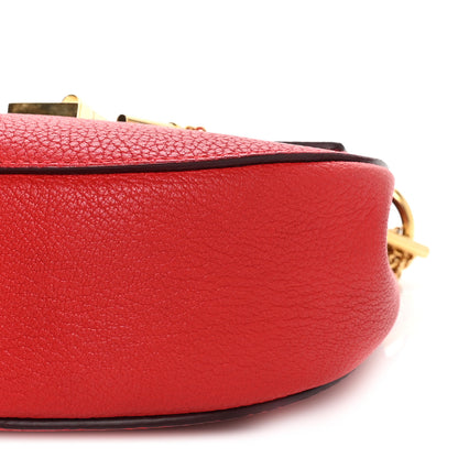 Chloe Grained Lambskin Medium Drew Shoulder Bag Plaid Red 8 of 8