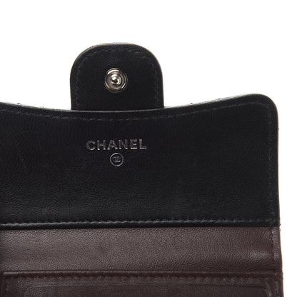 Chanel Lambskin Quilted Small Compact Wallet Black 6 of 11
