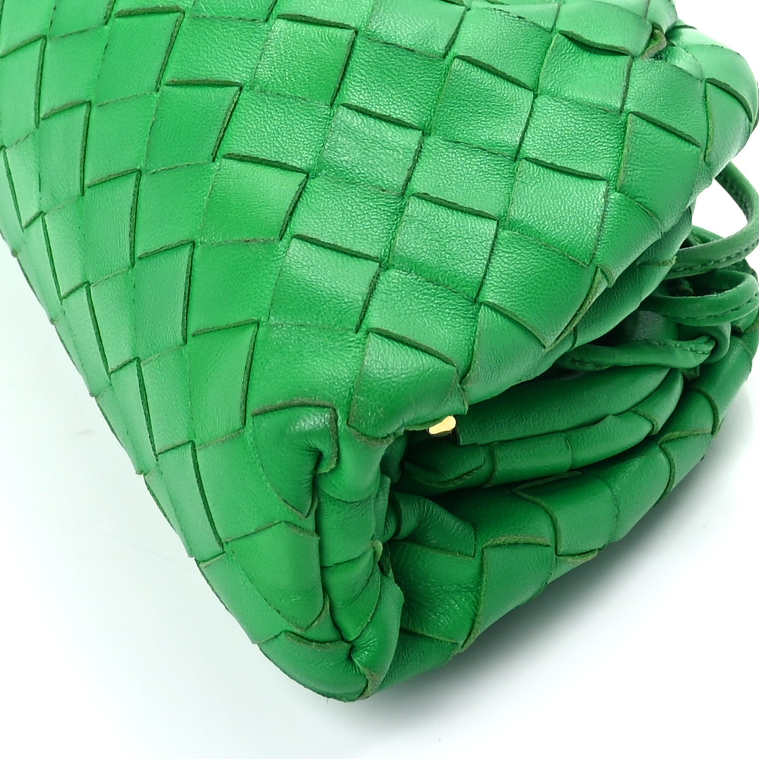 Bottega Veneta Nappa Intrecciato The Mini Pouch Clutch  Parakeet 7 of 8
