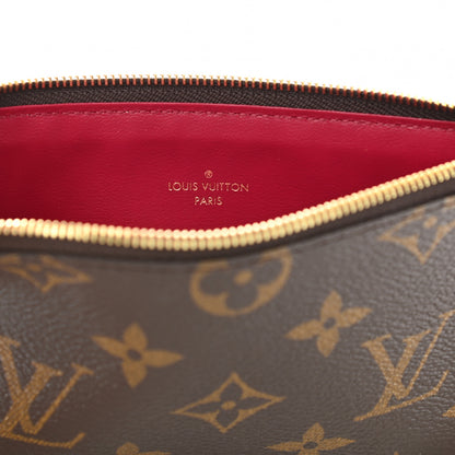 Louis Vuitton Monogram Felicie Chain Wallet Zippered Insert Fuchsia 6 of 7