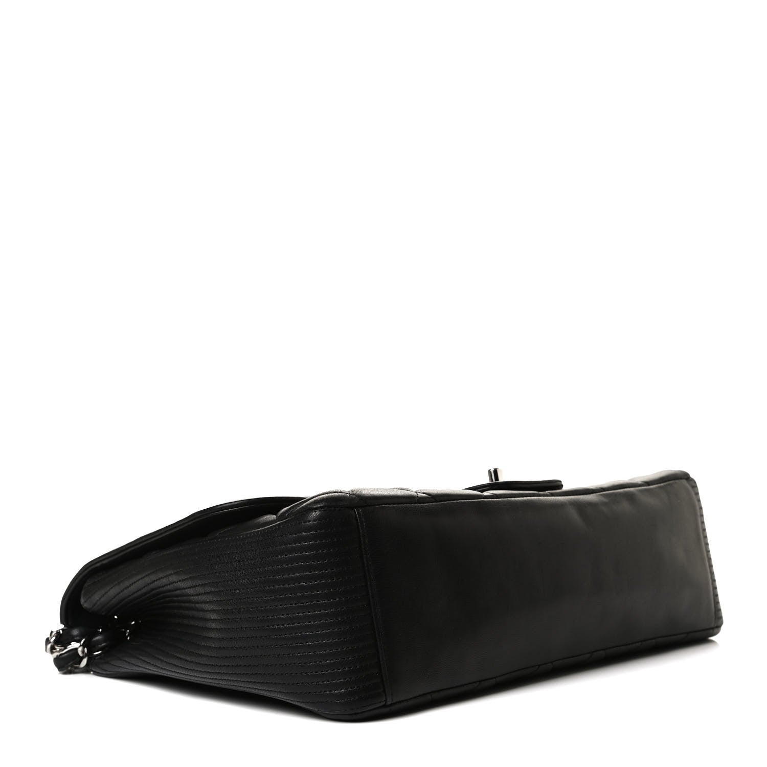 Chanel Lambskin Quilted Large Coco Rider Flap Black 3 of 9