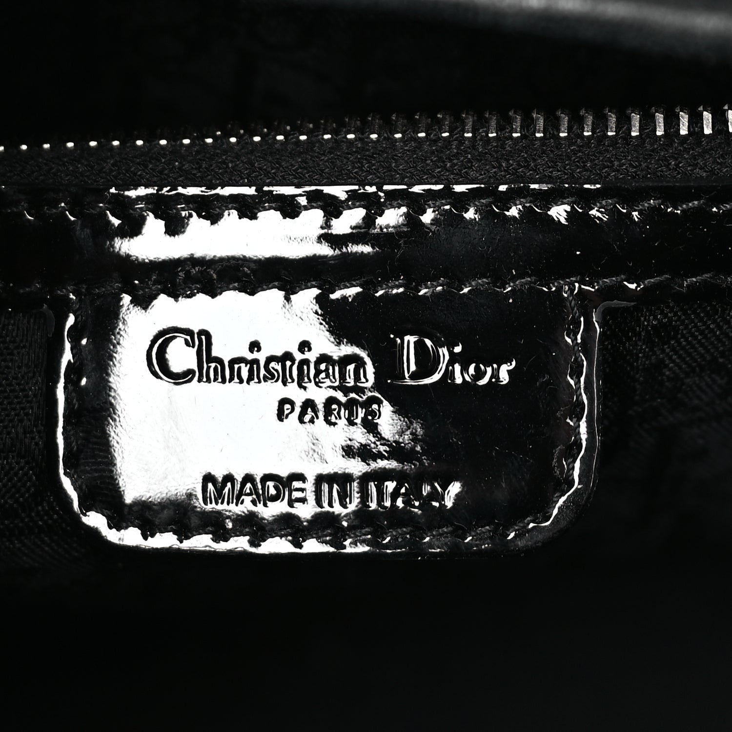 Christian Dior Patent Cannage Large Lady Dior Black 5 of 7