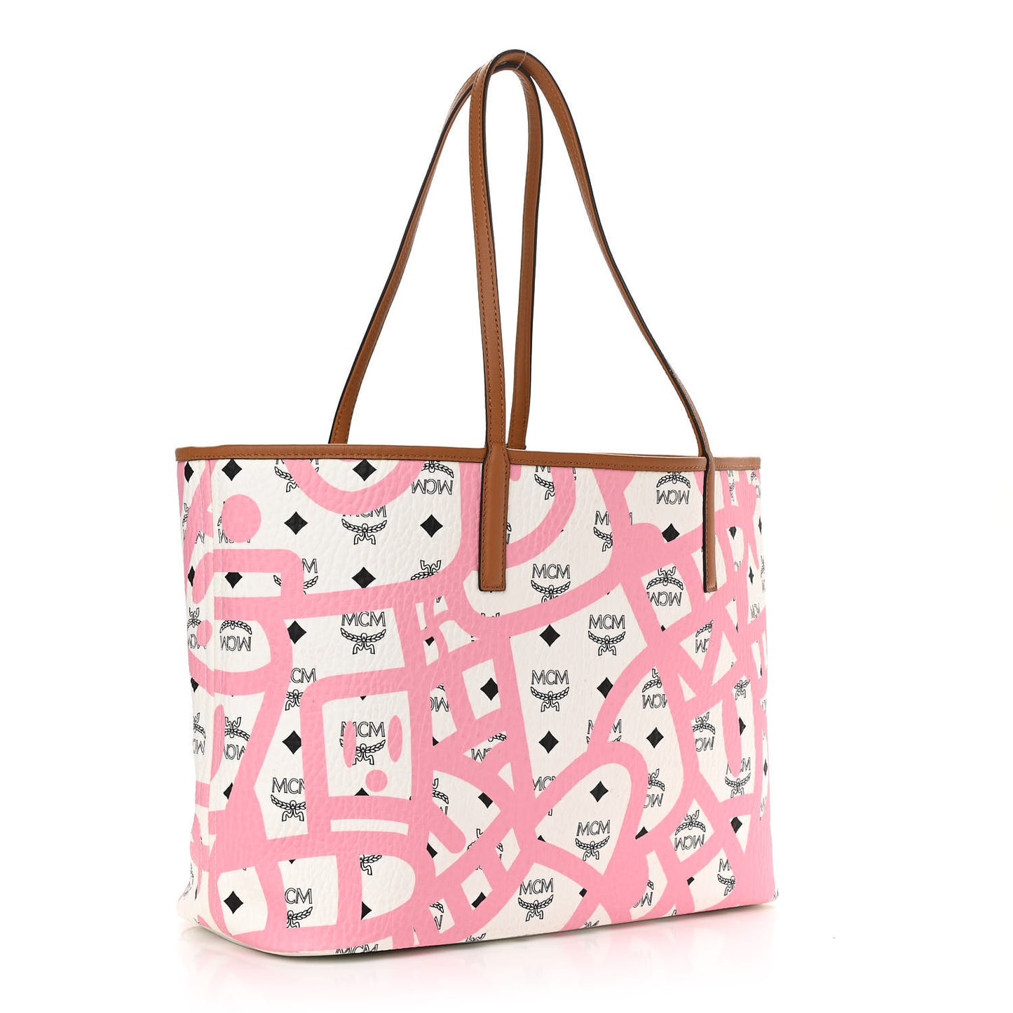 X Eddie Kang Visetos Medium Reversible Shopper Tote White