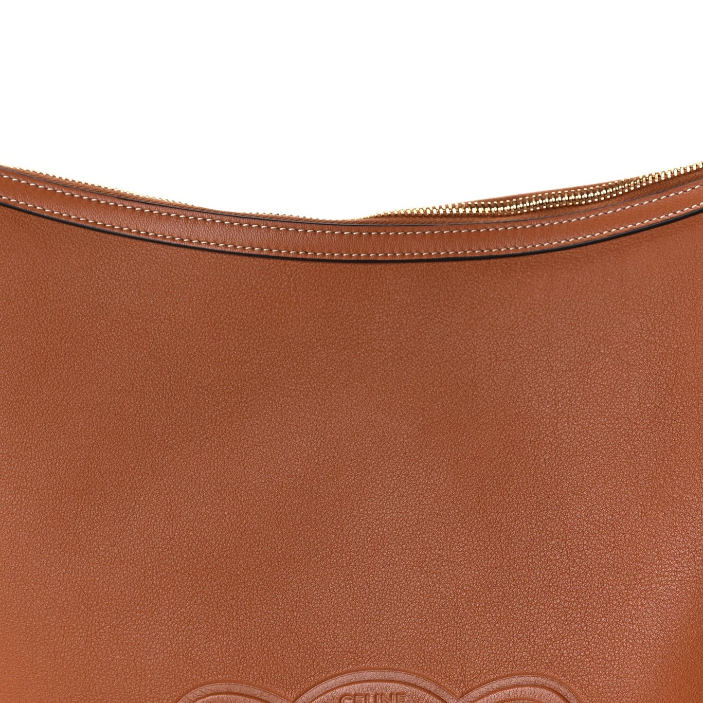 Supple Calfskin Large Triomphe Heloise Shoulder Bag  Tan
