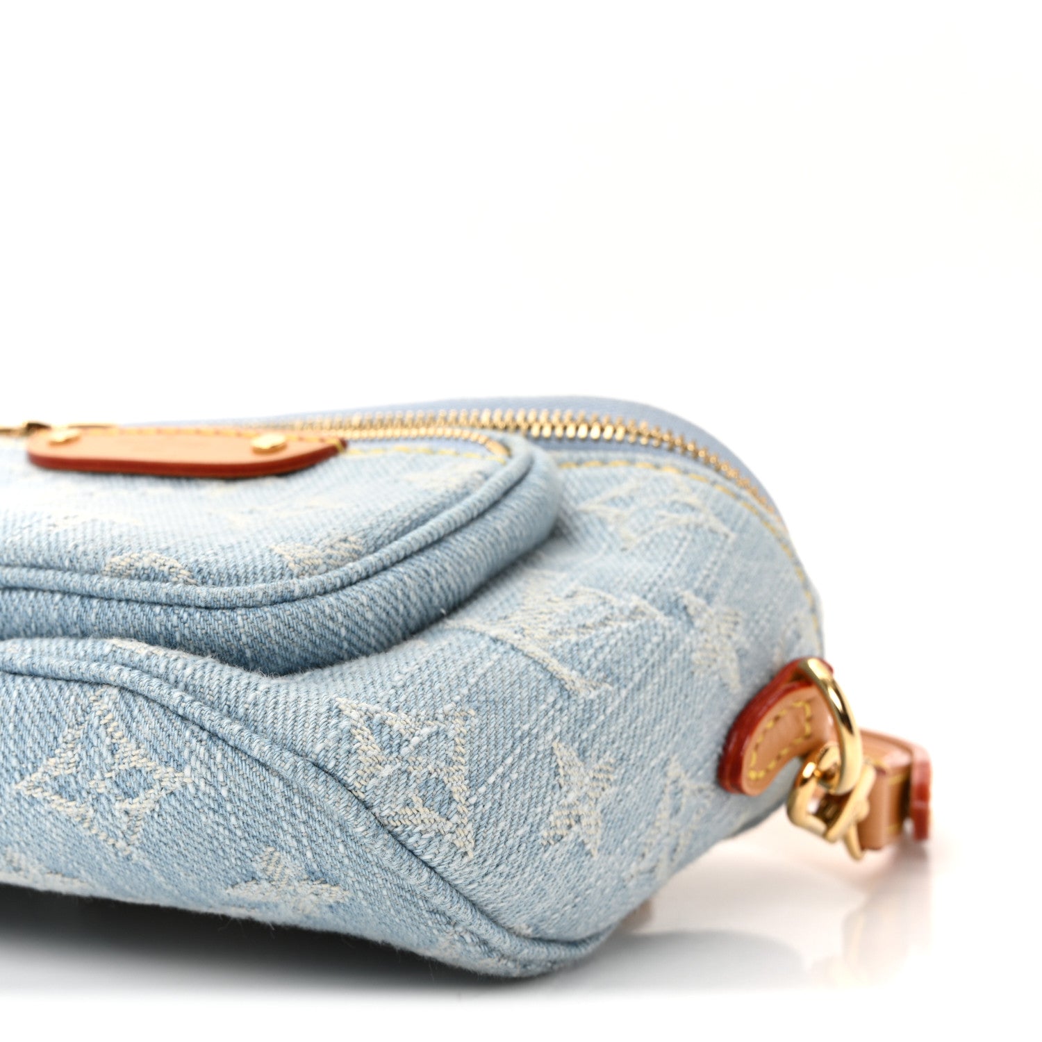 Louis Vuitton Monogram Denim Mini Bumbag Sky Blue 9 of 10