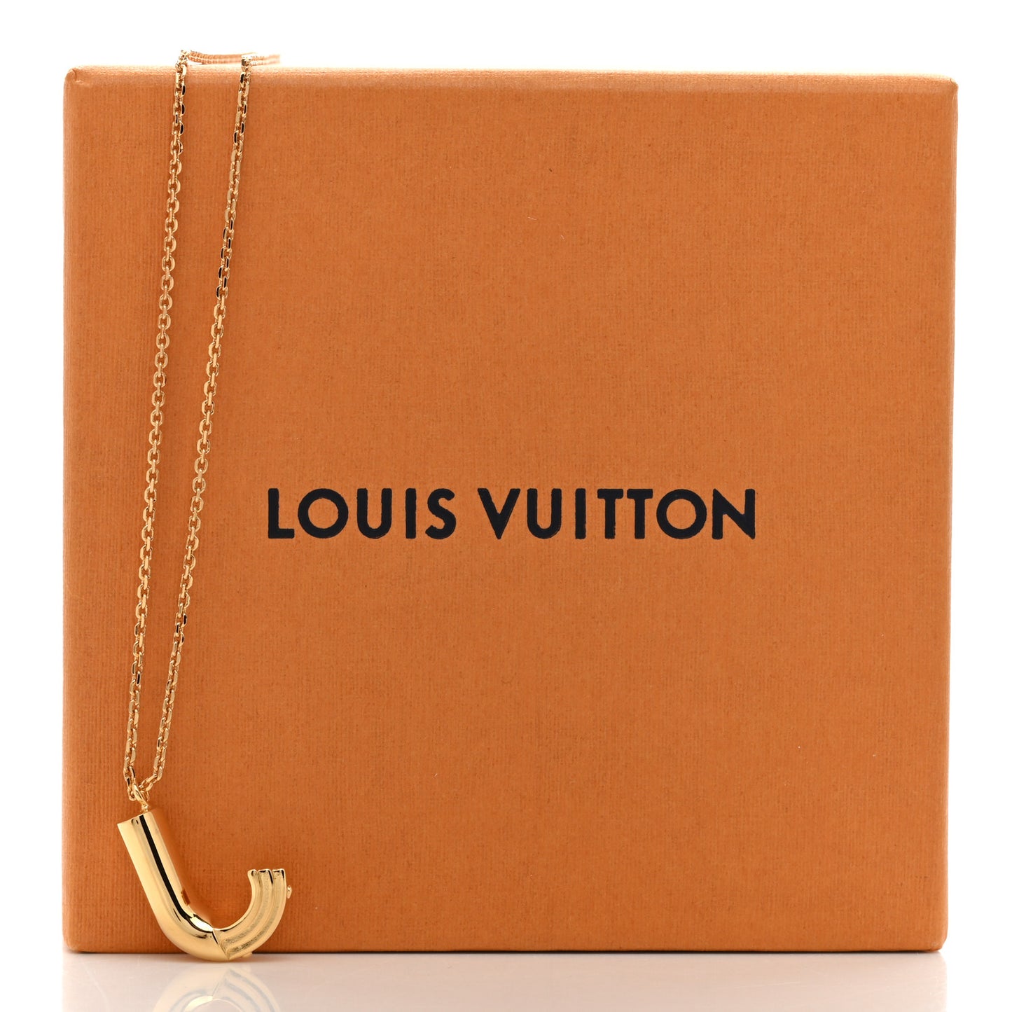 LV And Me Letter J Necklace Gold