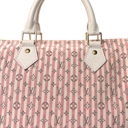 Louis Vuitton Mini Lin Croisette Speedy 30 Rouge 6 of 8