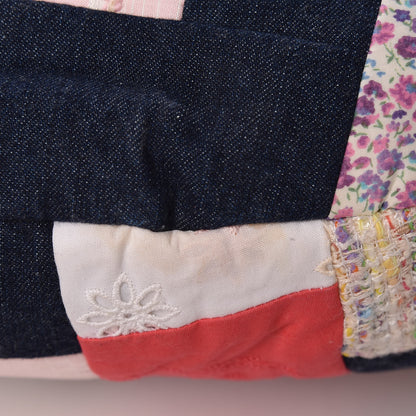 Chanel Fabric Patchwork Hobo Pink 10 of 12