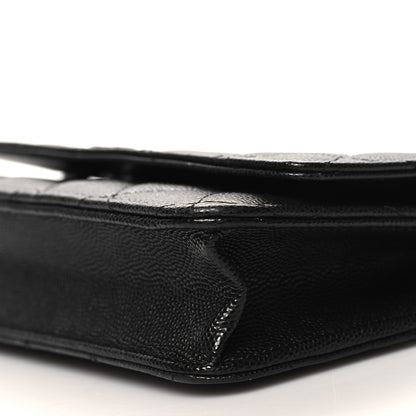 Chanel Caviar Quilted CC Logo Wallet on Chain WOC Black 12 of 12