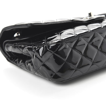 Chanel Patent Quilted Medium Double Flap Black 6 of 11