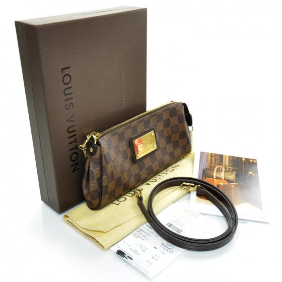 Louis Vuitton Damier Ebene Eva Clutch 4 of 9