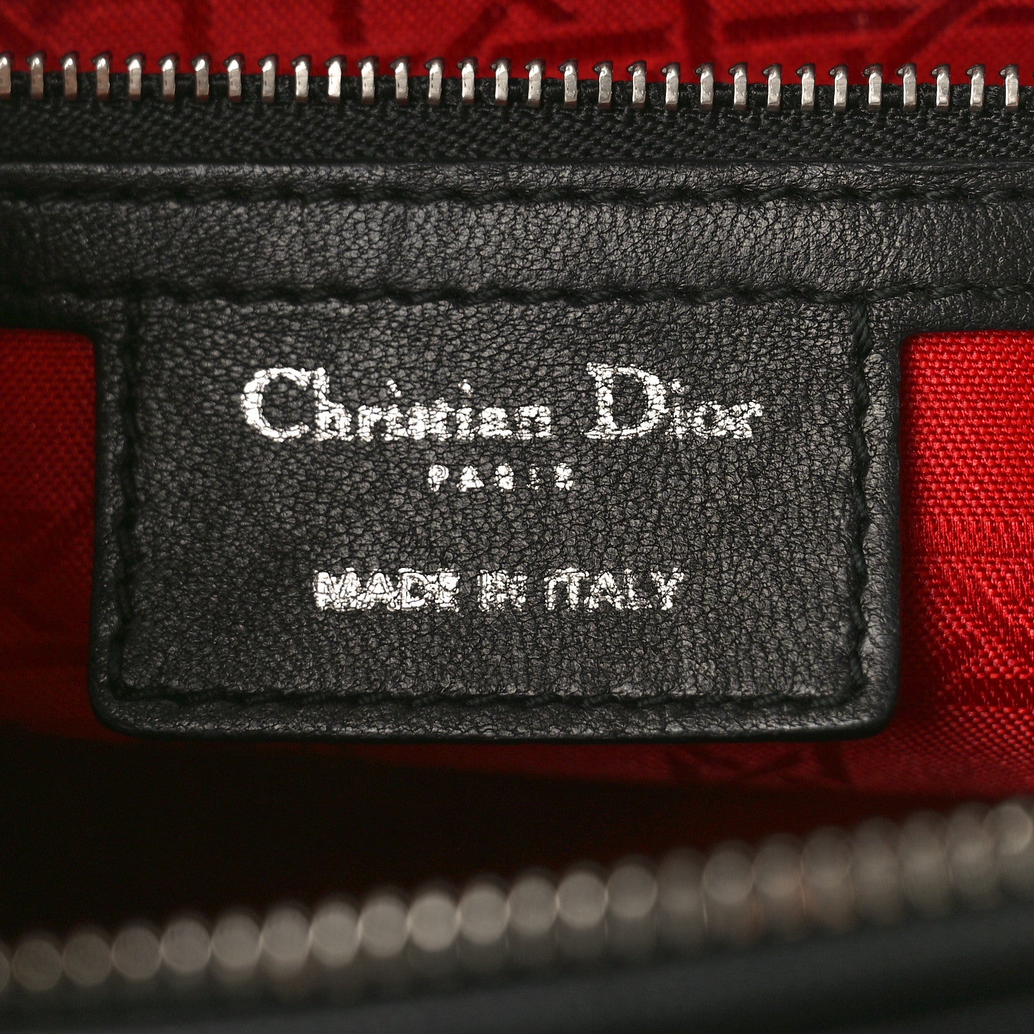 Christian Dior Lambskin Cannage Medium Lady Dior Black 6 of 13