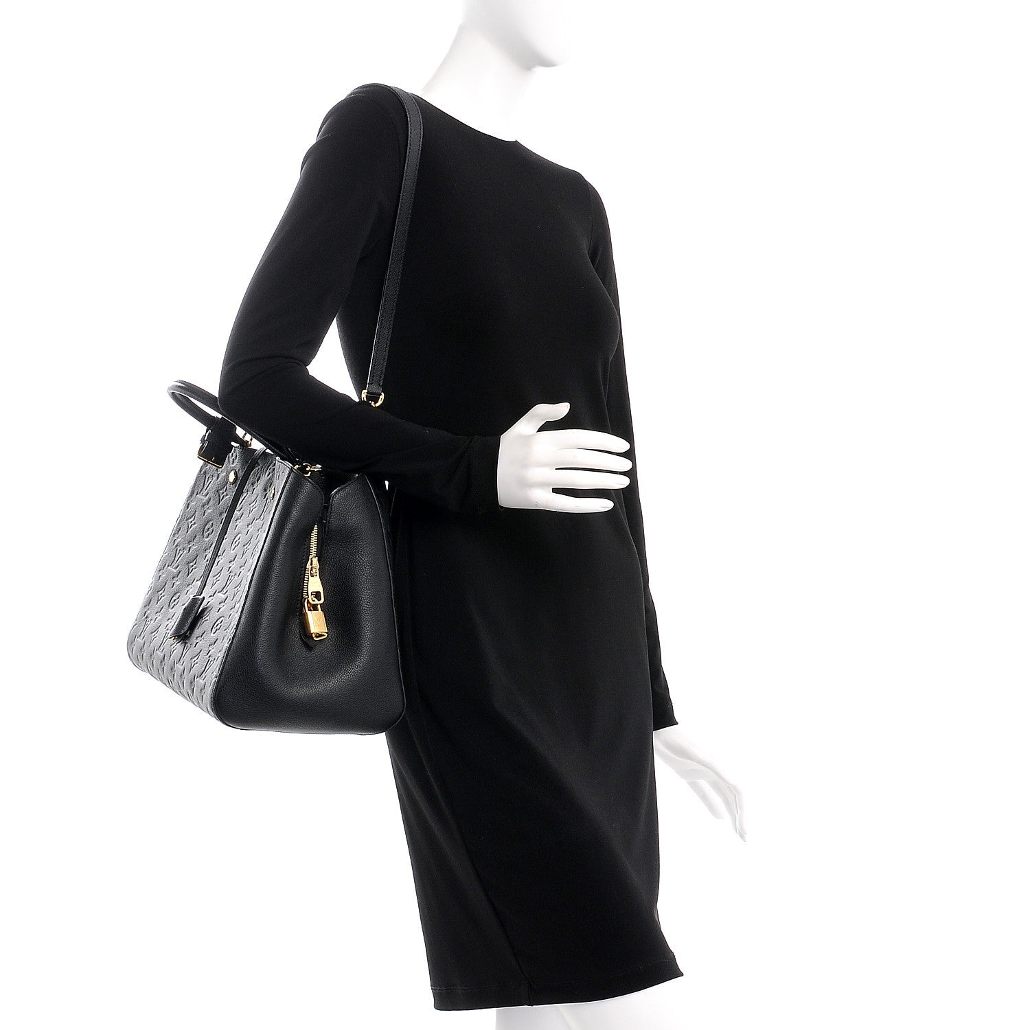 Louis Vuitton Empreinte Montaigne GM Black 2 of 9