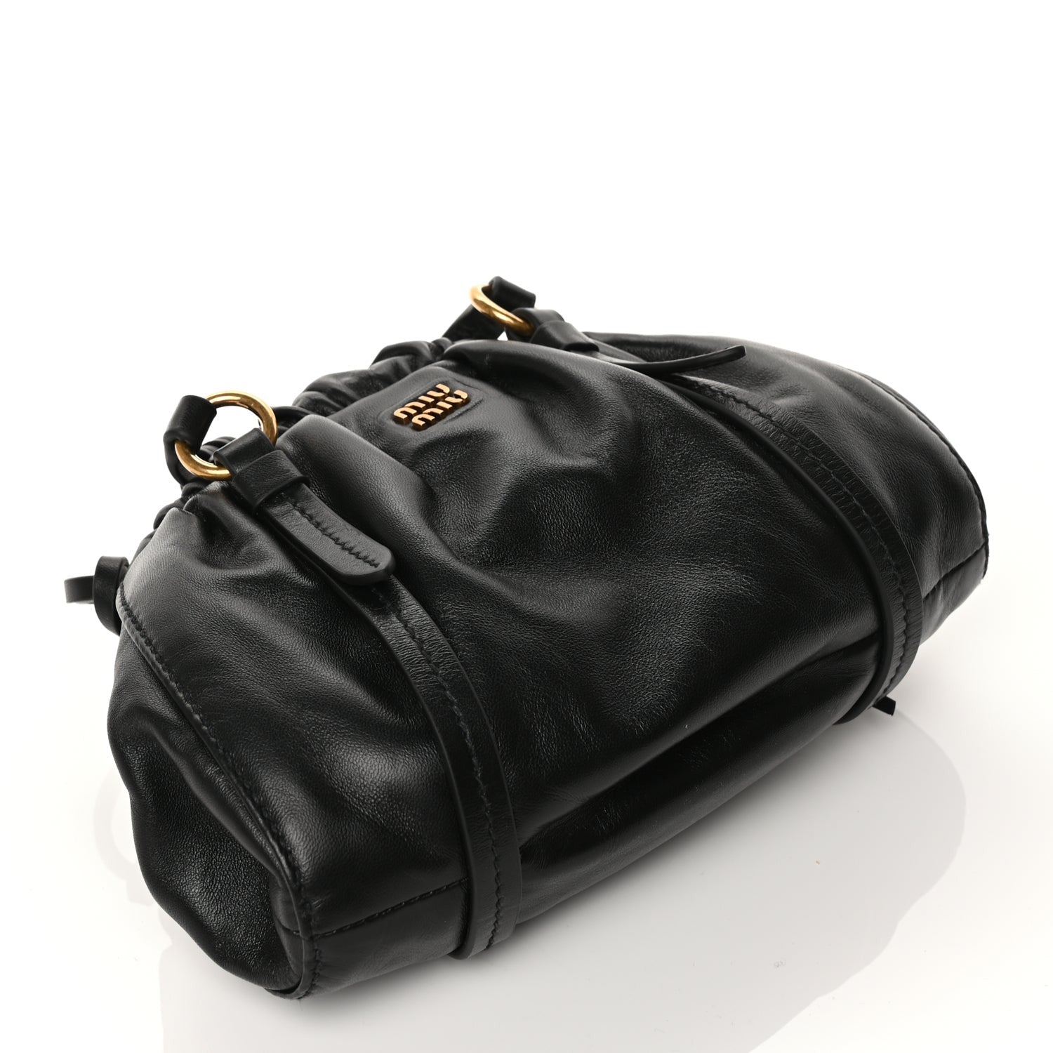Miu Miu Nappa Mini Joie Shoulder Bag Black 3 of 8