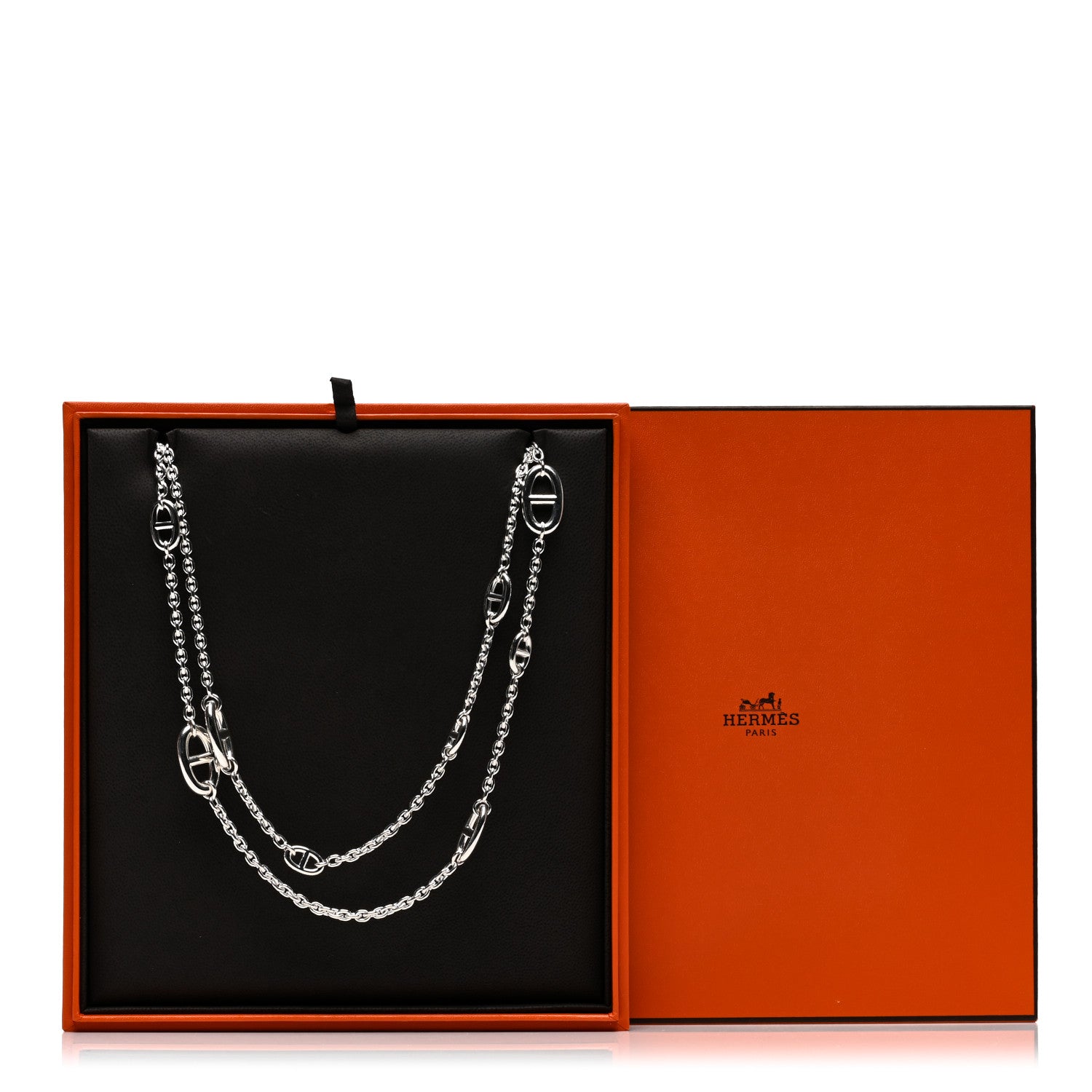 Hermes Sterling Silver Farandole Necklace 120 5 of 5