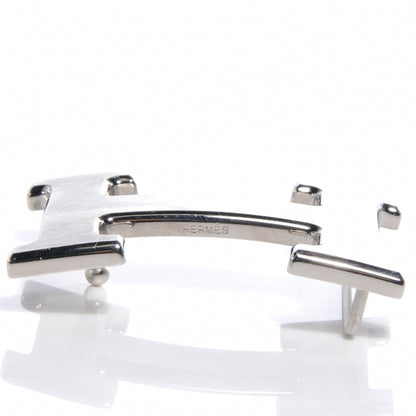 Hermes Chamonix Togo Reversible Constance 32mm H Belt Gold and Noir Brushed Silver 75 5 of 6