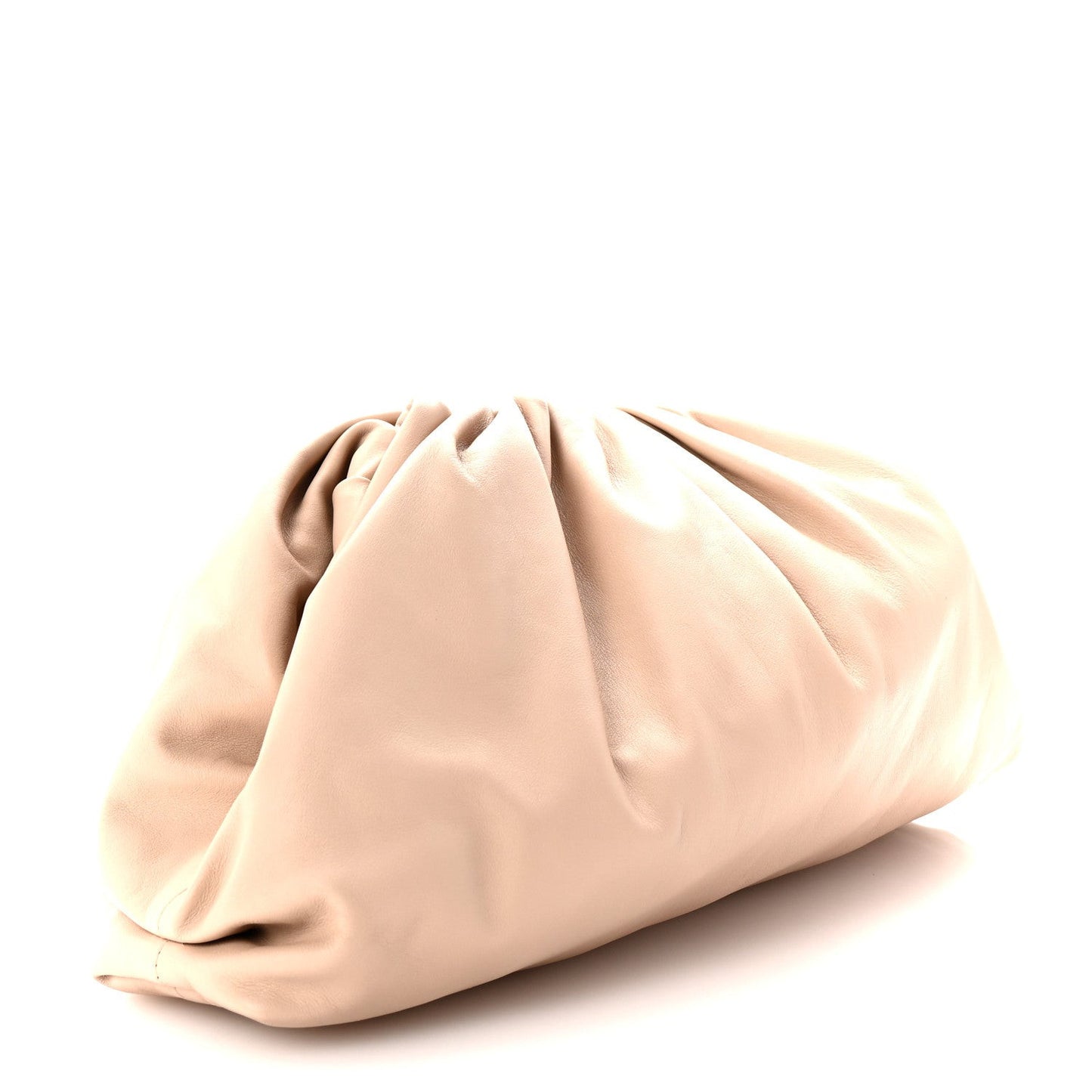 Smooth Butter Calf The Pouch Oversized Clutch Nude