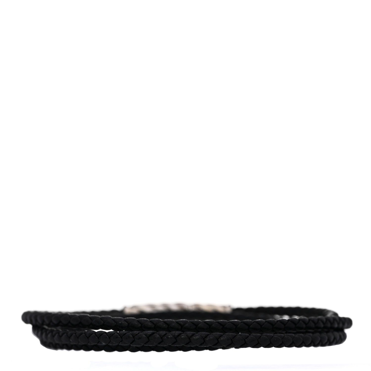 David Yurman Sterling Silver Chevron Triple-Wrap Bracelet Black 2 of 4