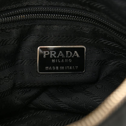 Prada Nylon Tessuto Impuntu Quilted Shoulder Bag Black 5 of 12