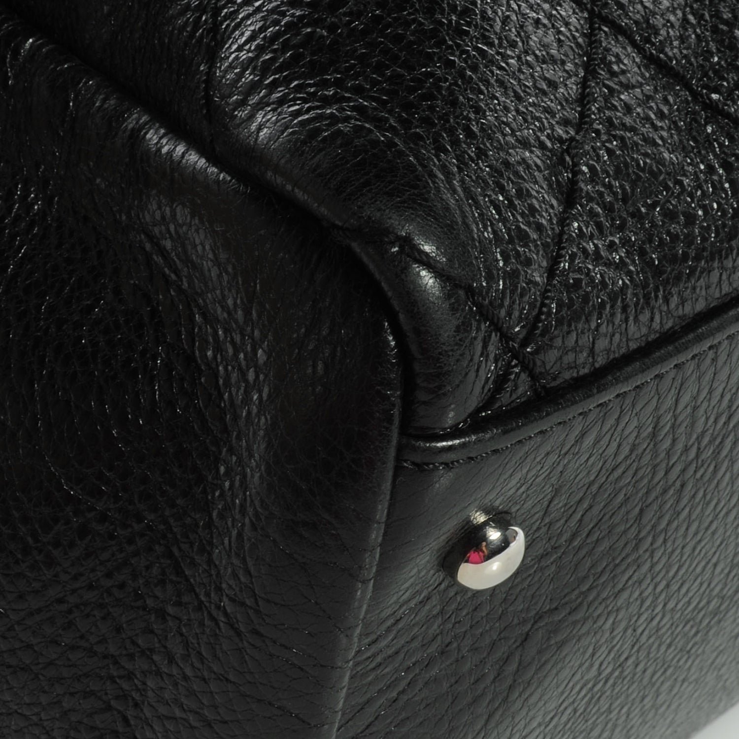 Chanel Glazed Calfskin Large On The Road Large Frame Tote Black 9 of 9