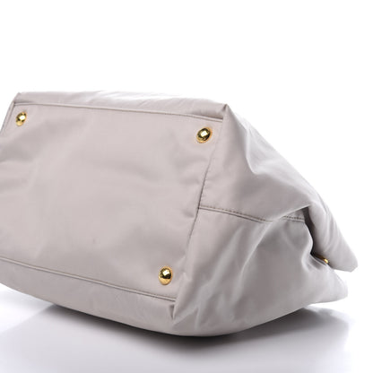 Prada Nylon Tessuto Fiocco Bow Tote Grey 7 of 12