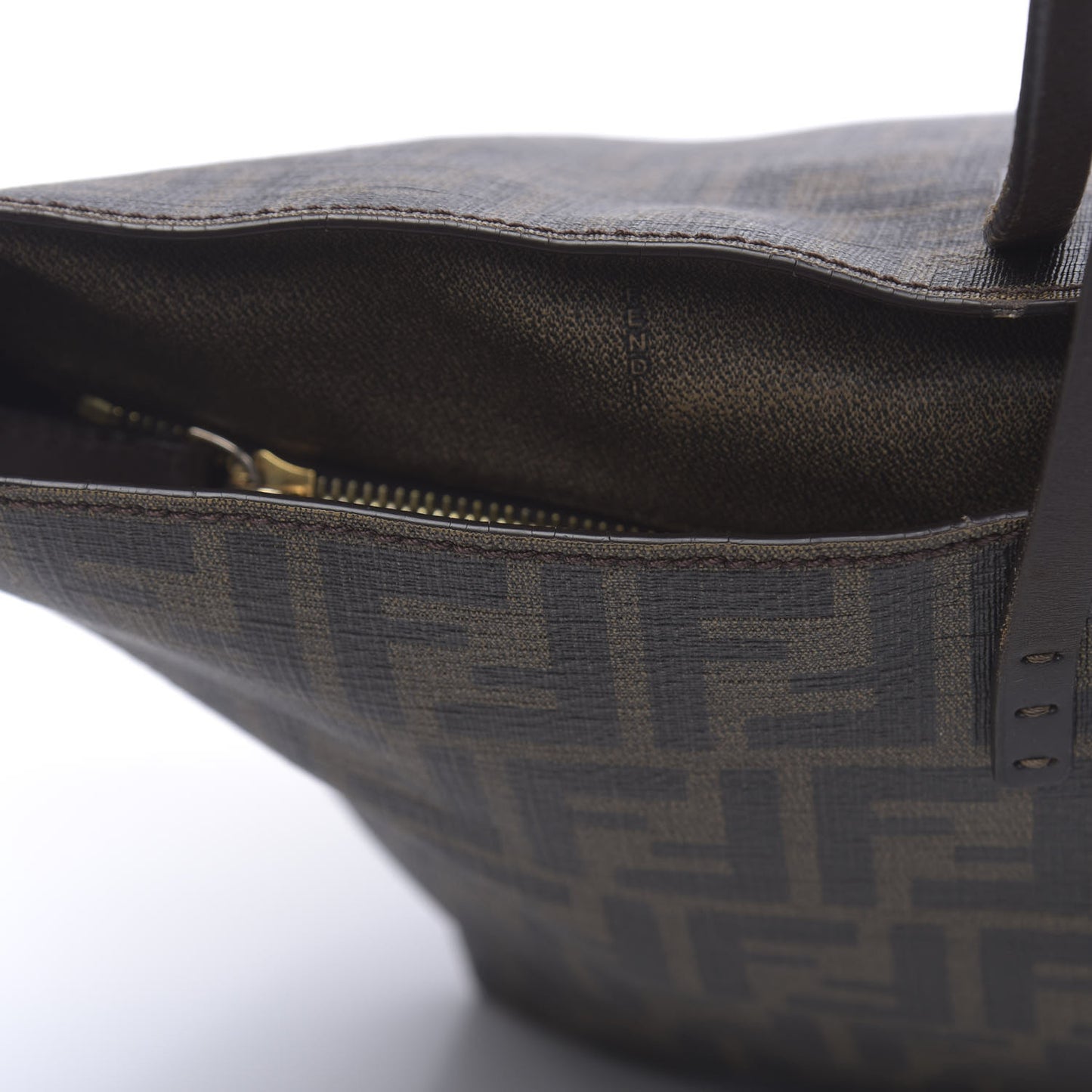 Zucca Spalmati Medium Roll Tote Tobacco Moro