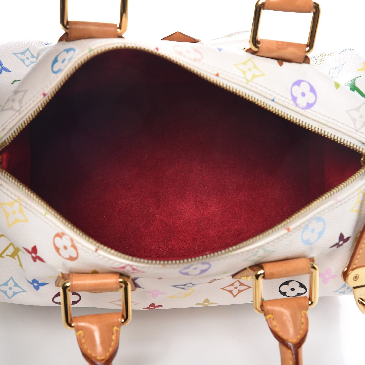 Louis Vuitton Monogram Multicolor Speedy 30 White 6 of 12