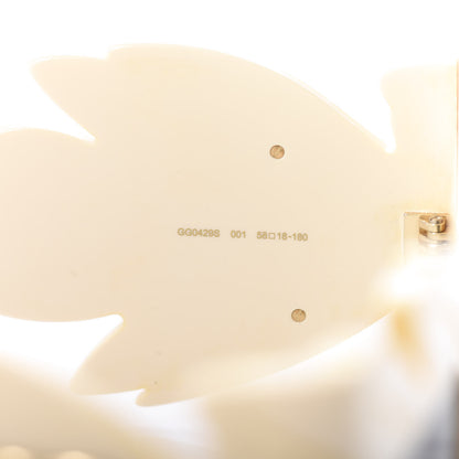 Gucci Acetate Square Frame Wing Sunglasses GG0429S Ivory 5 of 8