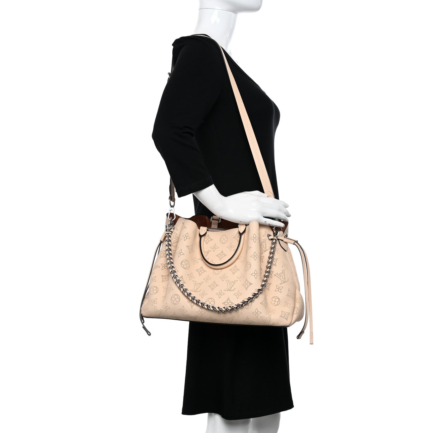 Louis Vuitton Mahina Bella Tote Creme Beige 2 of 10