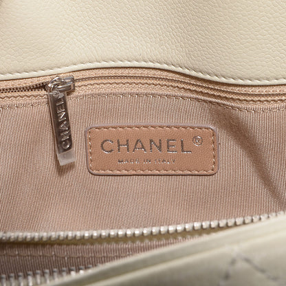 Chanel Caviar CC Timeless Soft Tote Off White 6 of 7