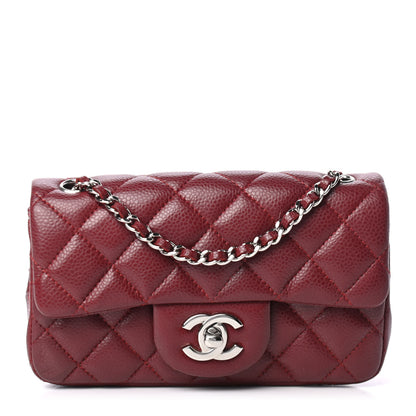 Chanel Caviar Quilted Extra Mini Flap Burgundy 1 of 4