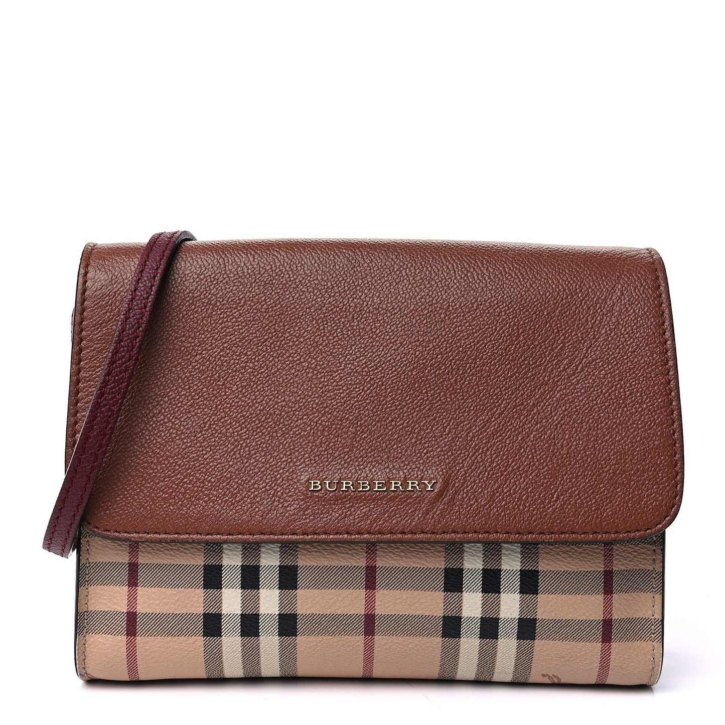 Haymarket Check Small Loxley Crossbody Bright Toffee