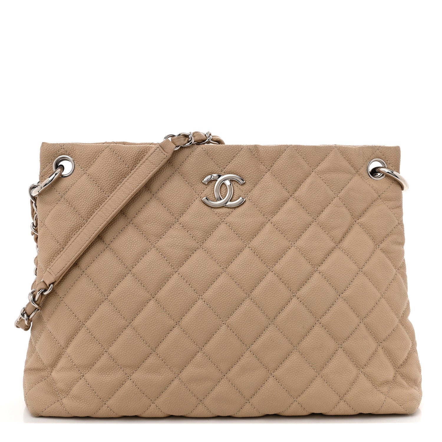 Chanel Caviar Quilted Easy Zip Tote Beige Clair 1 of 7